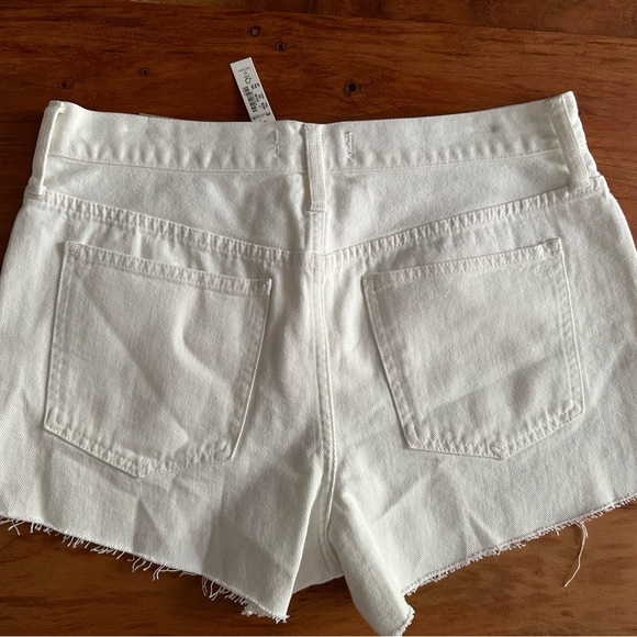 MADEWELL White Relaxed Denim Shorts - Picture 3 of 3